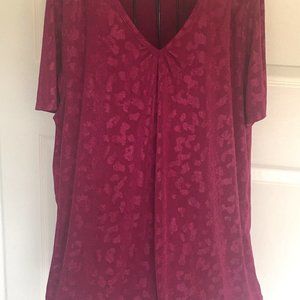 Elegant Burgundy Blouse